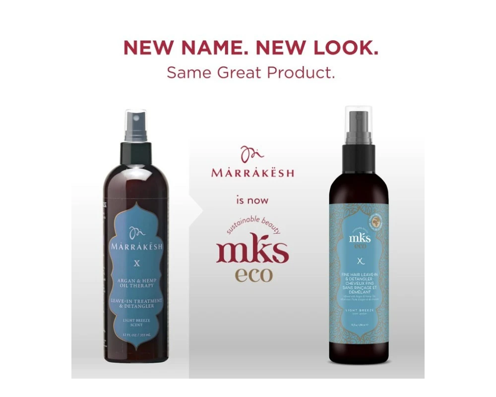 Mks Eco X Leave-In Light Breeze Scent desenredador de cabello fino 118ml