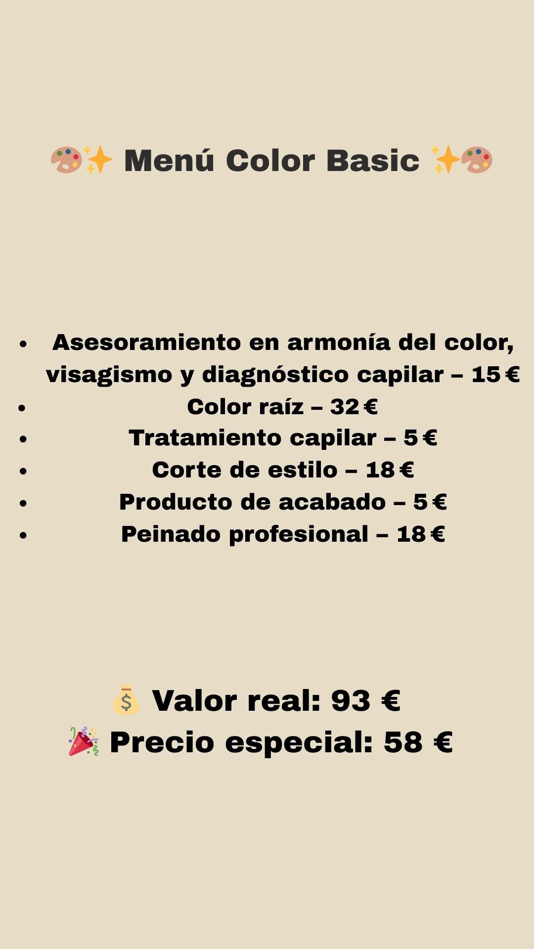 MENU CORTO Basico