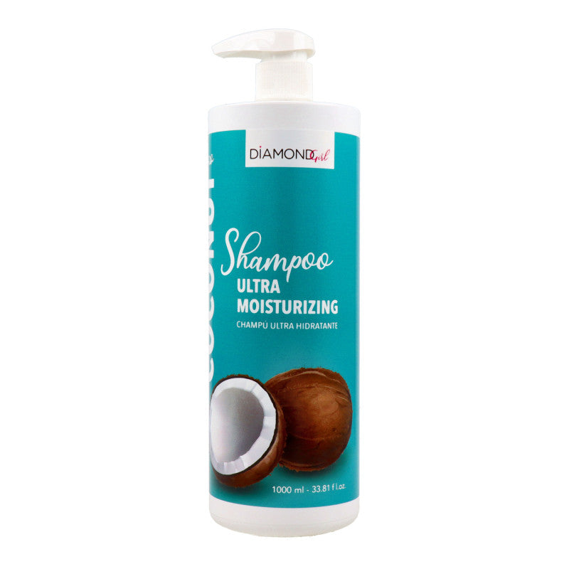 Champú Diamond Girl Ultra Hidratante de Coco – Brillo y Suavidad para Todo Tipo de Cabello