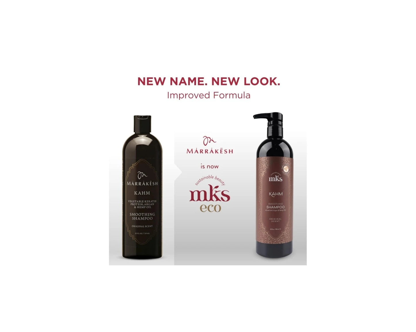 Mks Eco Kahm Smoothing Shampoo champú reparador con keratina vegetal 296ml